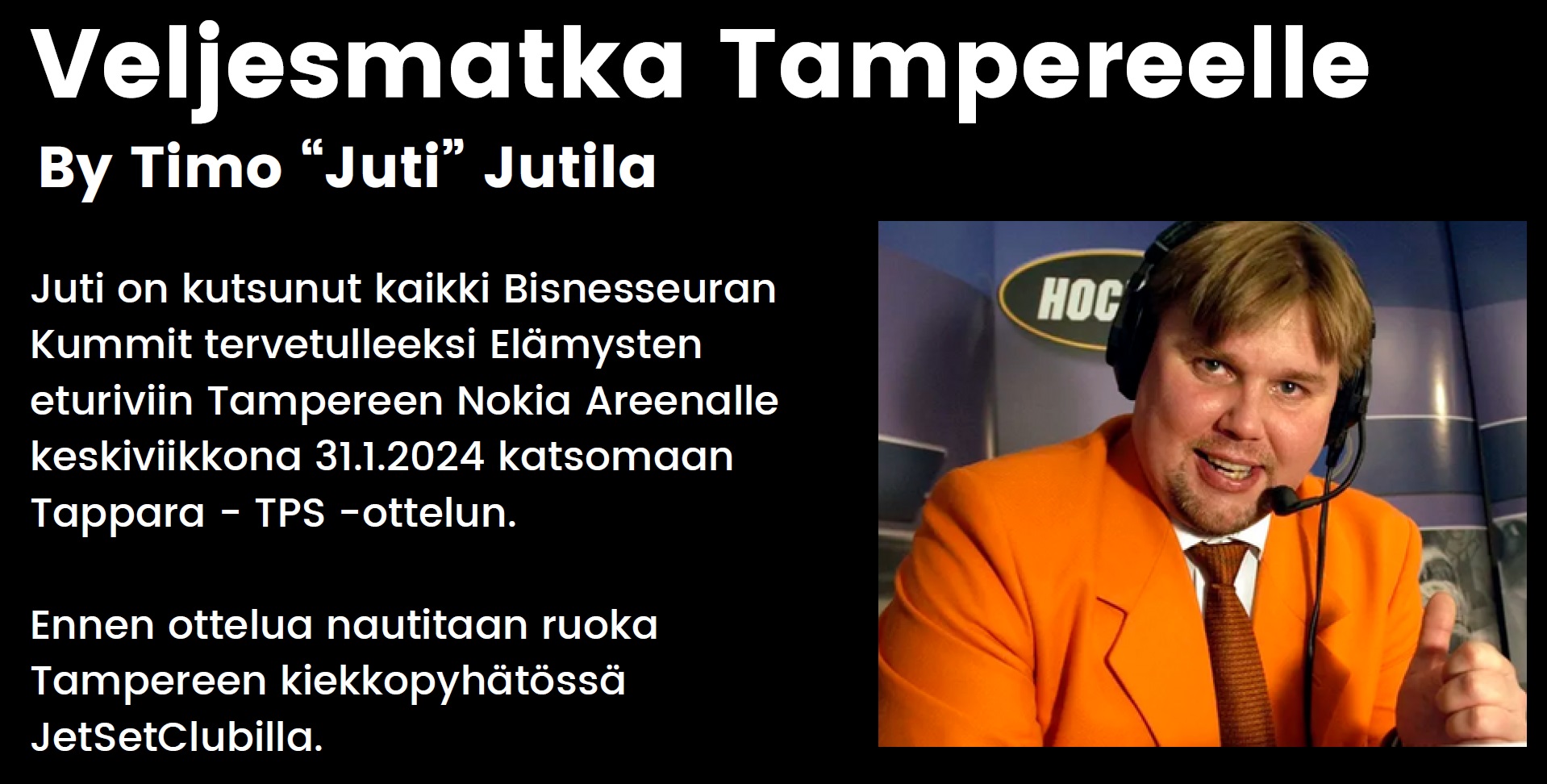 Veljesmatka Tampereelle By Timo “Juti” Jutila